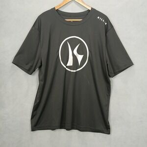 Killik Athletic T Shirt Mens XL Black Round Neck Short‎ Sleeve Graphic Print Tee